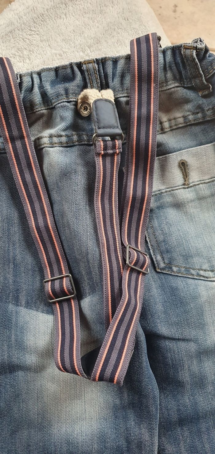 Jeans à bretelles garcon - photo numéro 8