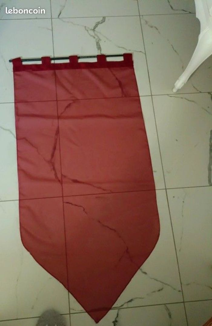 Paire de voilage bordeaux - photo numéro 3