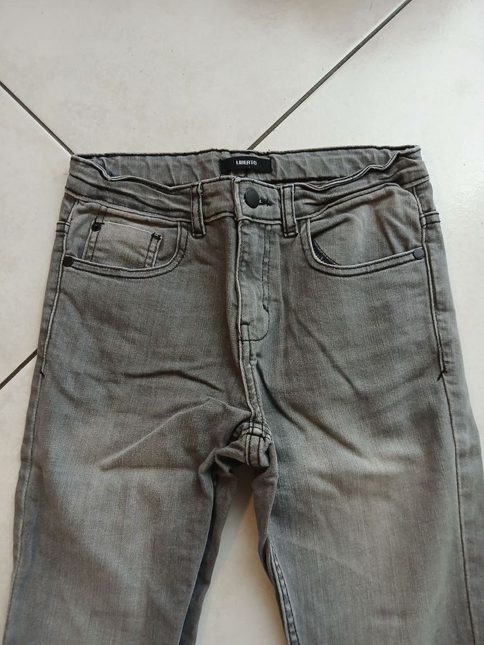 Jeans slim gris 12 ans - photo numéro 2