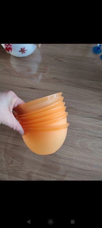 Lot de 6 bols en plastique