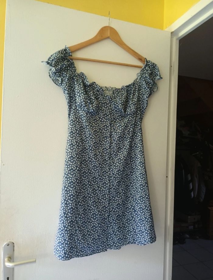 Robe Fleurie Bleue & Blanche Femme | Look Bohème & Estival 💙🌾 - photo numéro 3