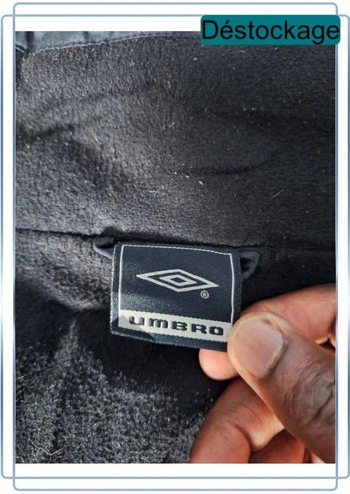 Blouson vintage umbro homme / taille L - noir brodé (245) - photo numéro 10