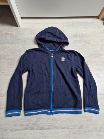 Gilet zippé bleu marine Sergent Major 11 ans base-ball