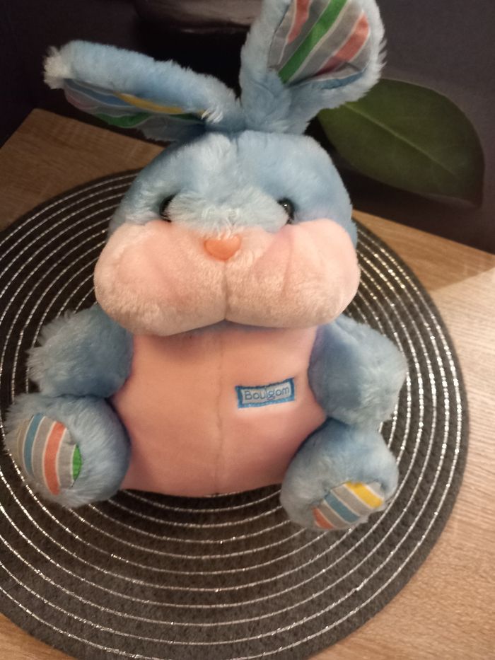 Peluche lapin Boulgom 20cm vintage - photo numéro 3