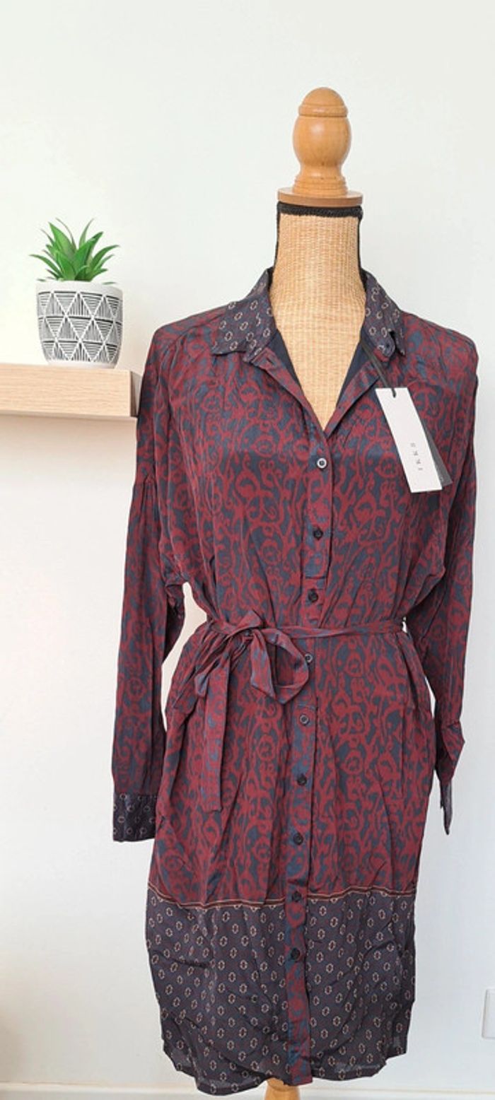 Robe chemise imprimée IKKS