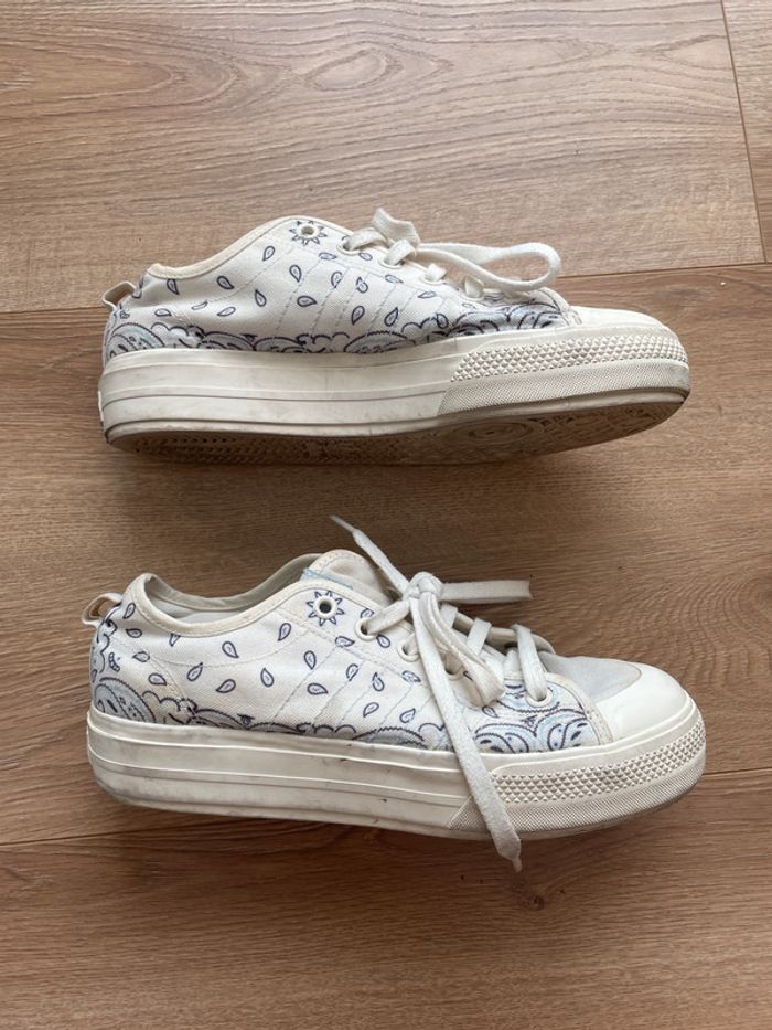 Baskets blanches crème Adidas Niza 42 - photo numéro 7