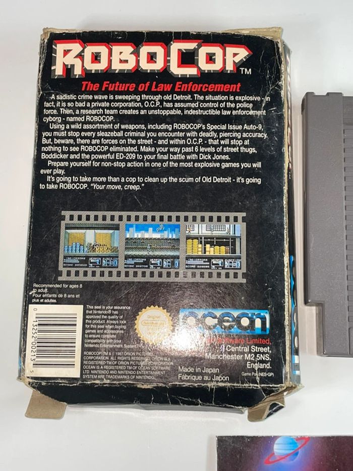 Robocop - Nintendo NES Sans Notice Loose Ocean Version PAL B UK 1993 - photo numéro 8