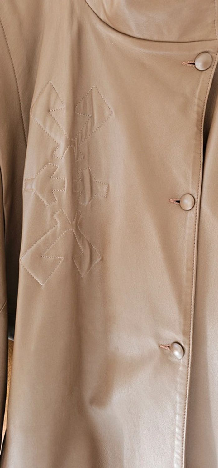Long manteau cuir André Sales taille 38 - photo numéro 6