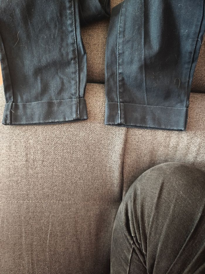 Pantalon marine chino avec ourlet taille 10 ans - photo numéro 8