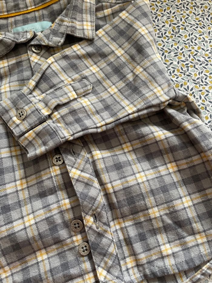 Chemise à carreaux Obaibi 6 mois - photo numéro 2