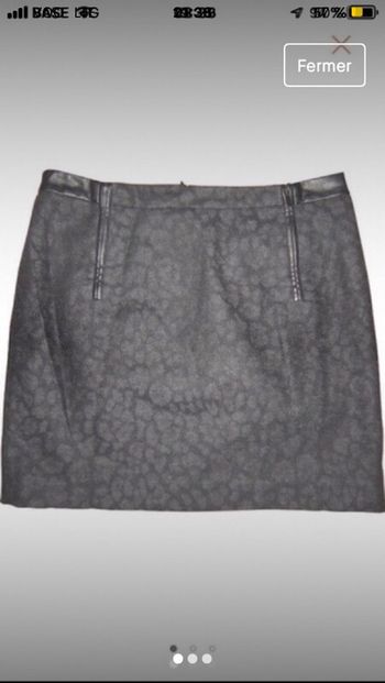 Belle jupe noire laine comptoir des cotonniers nickel M