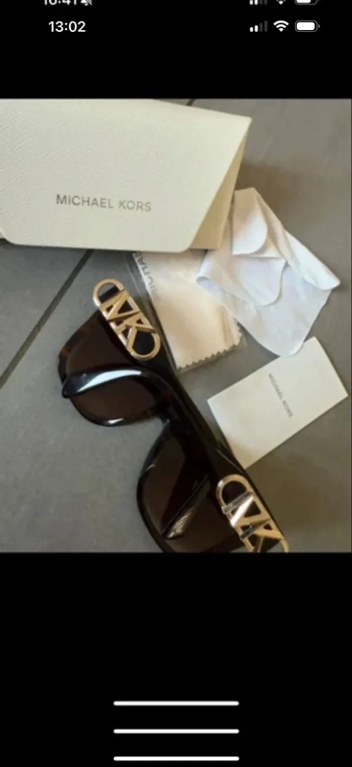 Michael kors lunette de soleil authentique dans la boite taille S - photo numéro 2