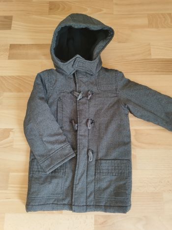Manteau long avec capuche gris garçon 4 ans Kiabi