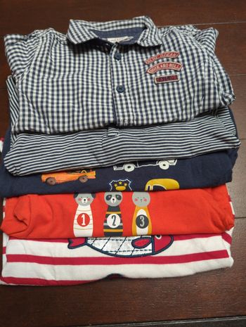 Lot n°2 t-shirts 18 mois G
