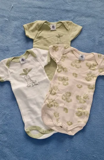 Lot de 3 bodies - Petit Bateau - 3 mois