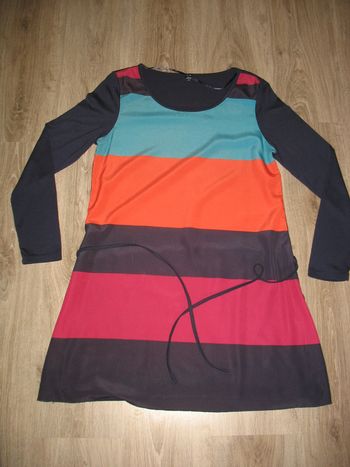 ROBE ML MARINE A RAYURES "TERRE DE MARINS" - TAILLE 4 - n°01