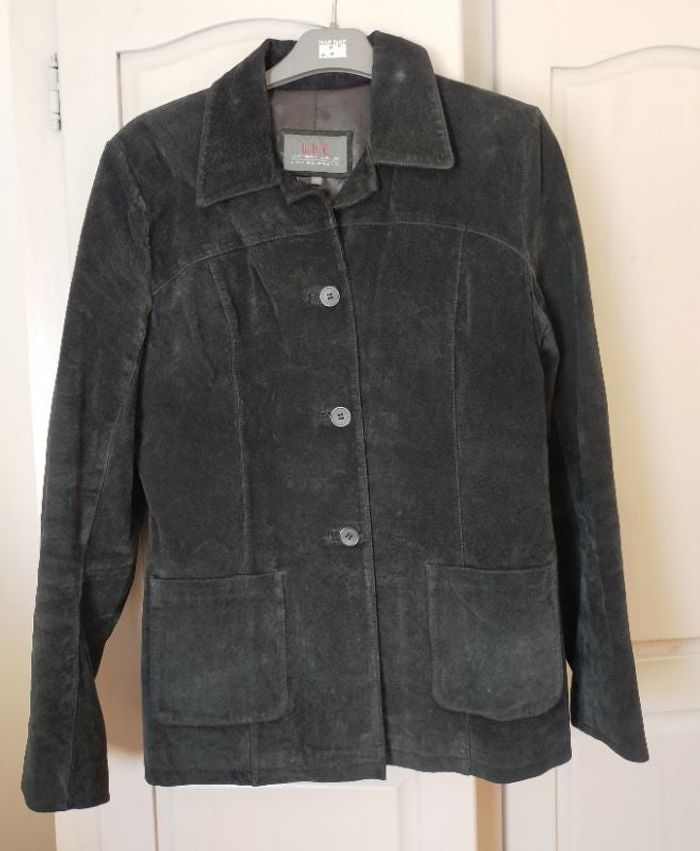 Veste daim noire