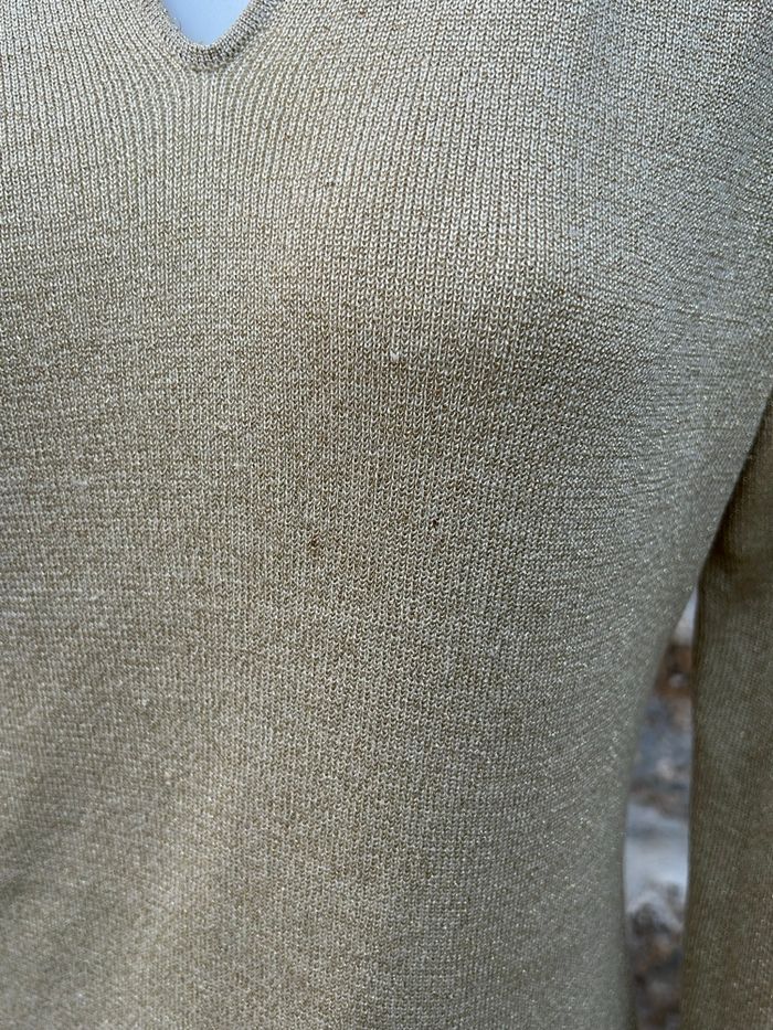 Pull doré effet brillant - photo numéro 4