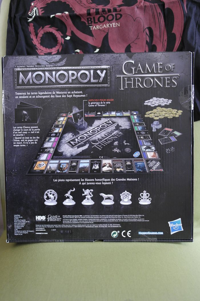 Lot Monopoly Game of Thrones - photo numéro 3