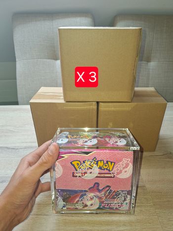 Lot de 3 acryliques display 36 boosters Pokémon aimantée épaisse de qualité premium