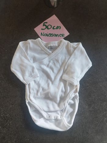 Body croisé blanc 50cm