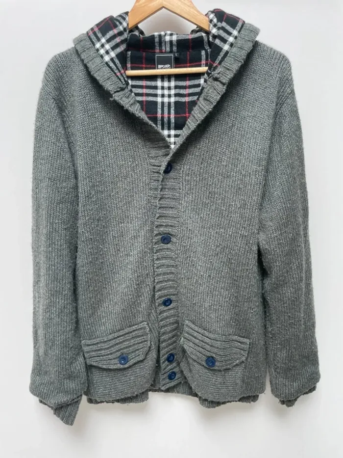 Rip Curl button up hoodie cardigan Mens L