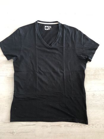 Tee-shirt homme noir « slim feat v-neck » TL