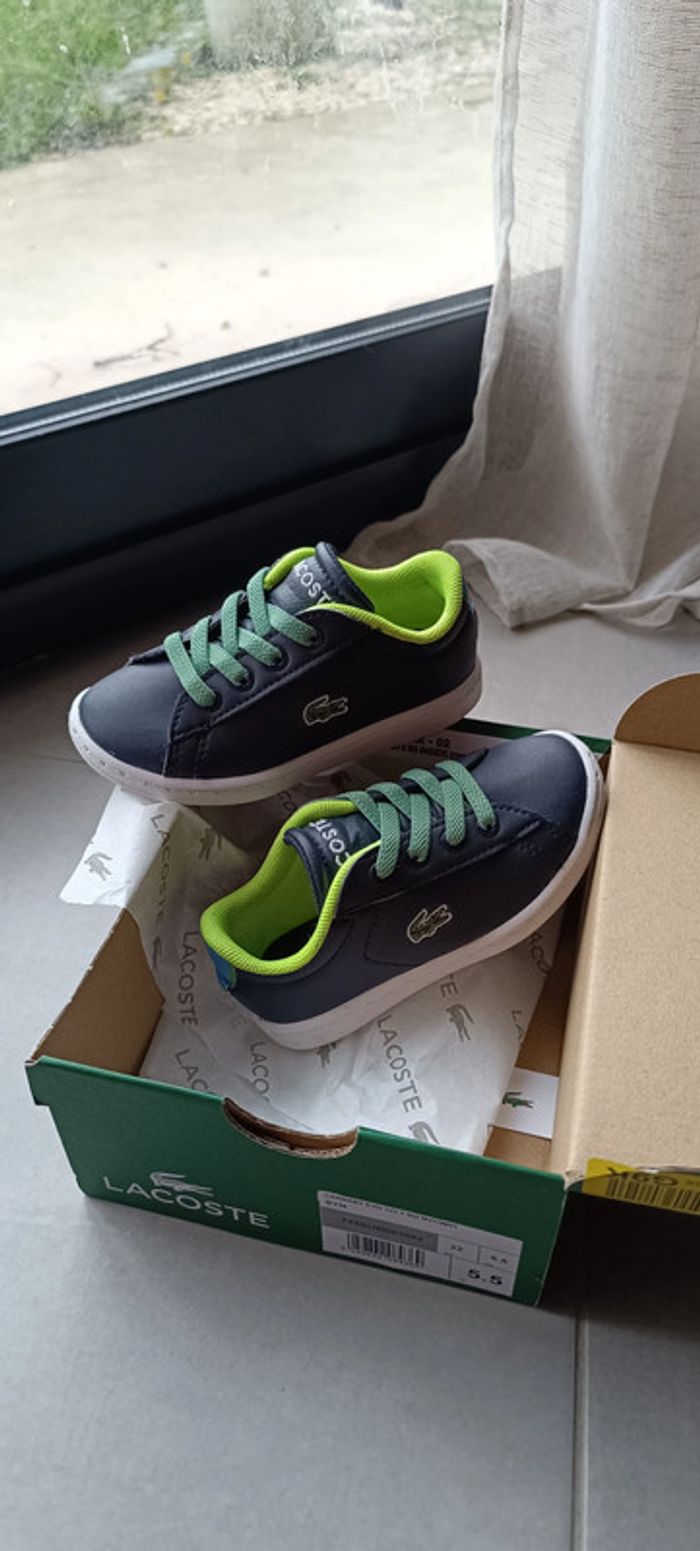 basket cuir lacoste 22 - photo numéro 2