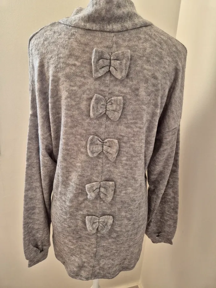 Pull asymétrique gris - photo numéro 2