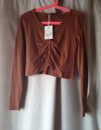 Blouse top court manche longue jennyfer neuf