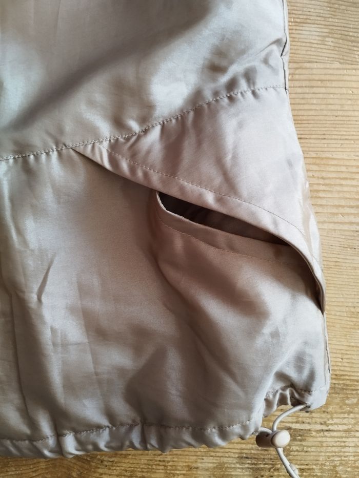 Gilet sans manches vintage beige satiné - T. 46/48 - TBE - photo numéro 8