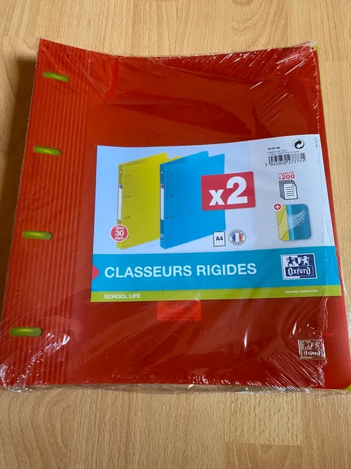 Lot de deux classeurs souples