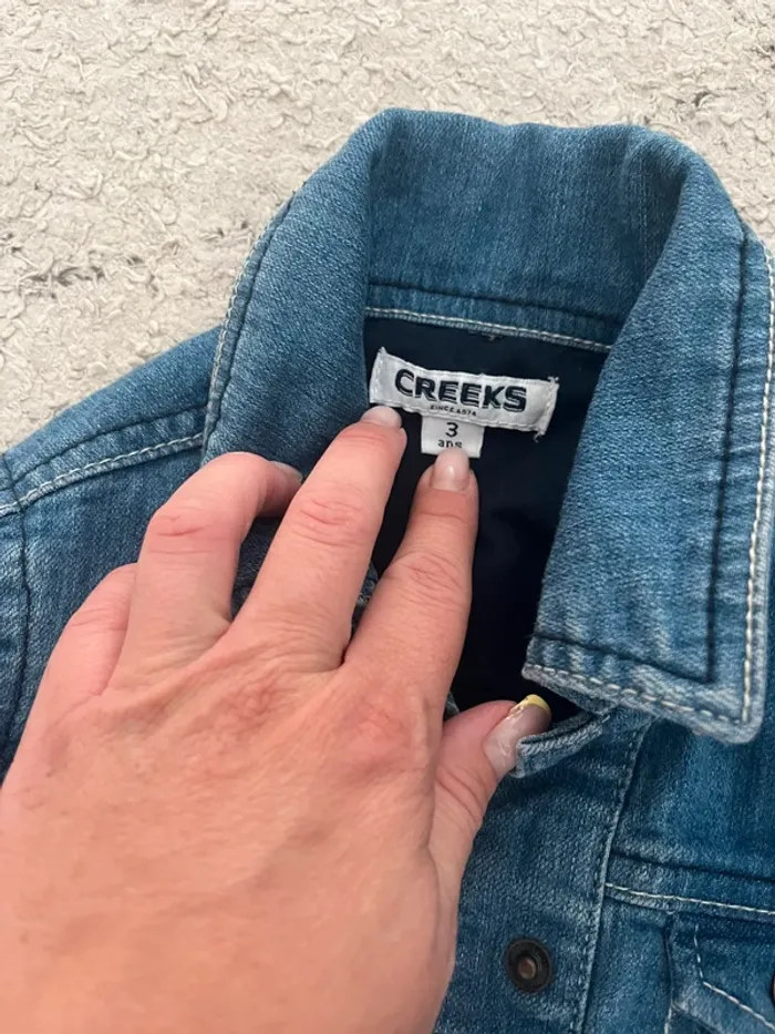 Veste en jeans petite fille - photo numéro 2