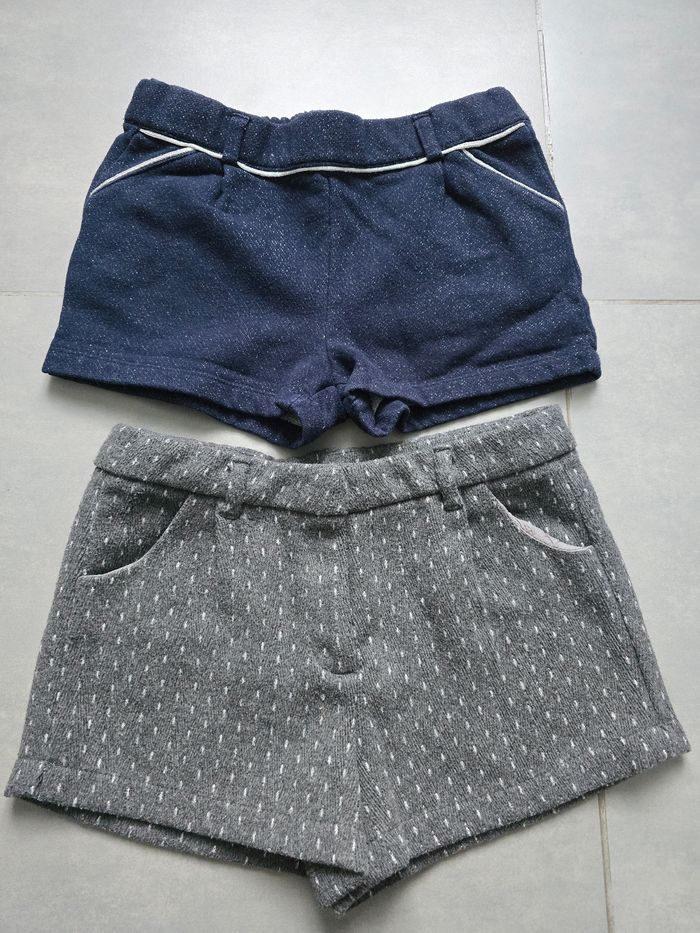 Lot de 2 shorts hiver 10 ans fille vertbaudet