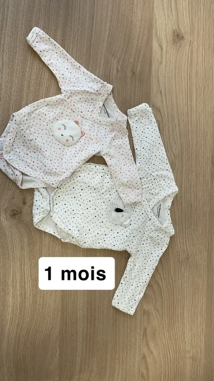 2 bodies Vertbaudet