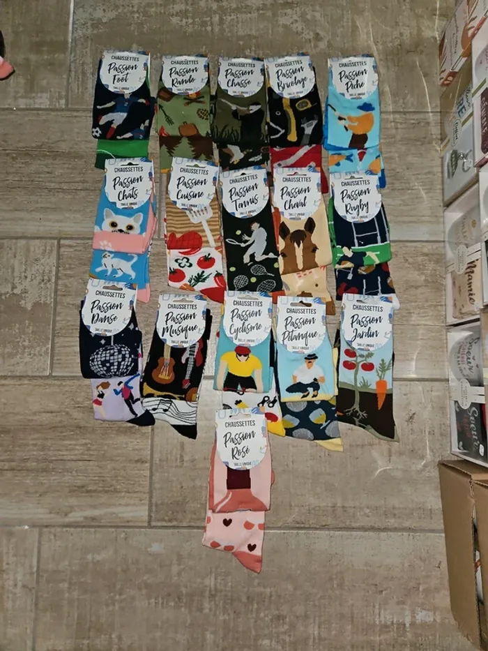 Chaussettes passion dépareillées