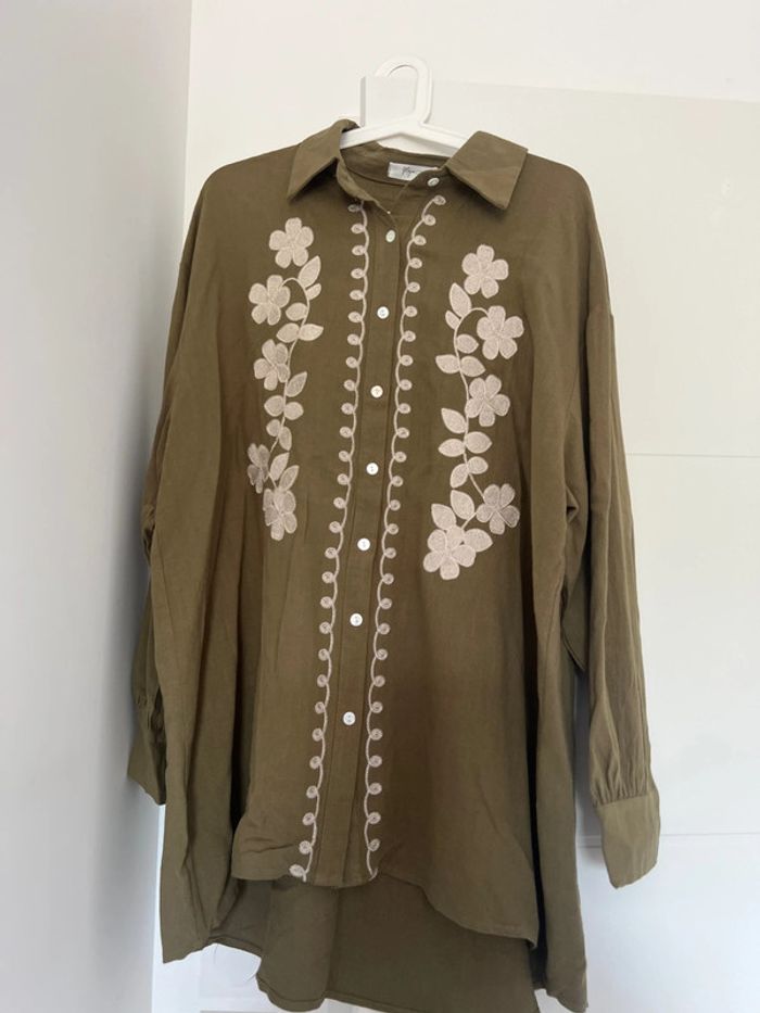 Ensemble chemise pantalon en lin - photo numéro 3