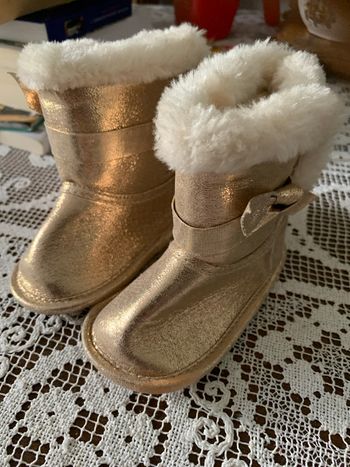 Petite bottines dorées