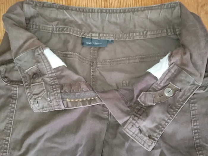 Pantalon maternité marron – Style cargo – Kiabi Maman – T36 - photo numéro 3