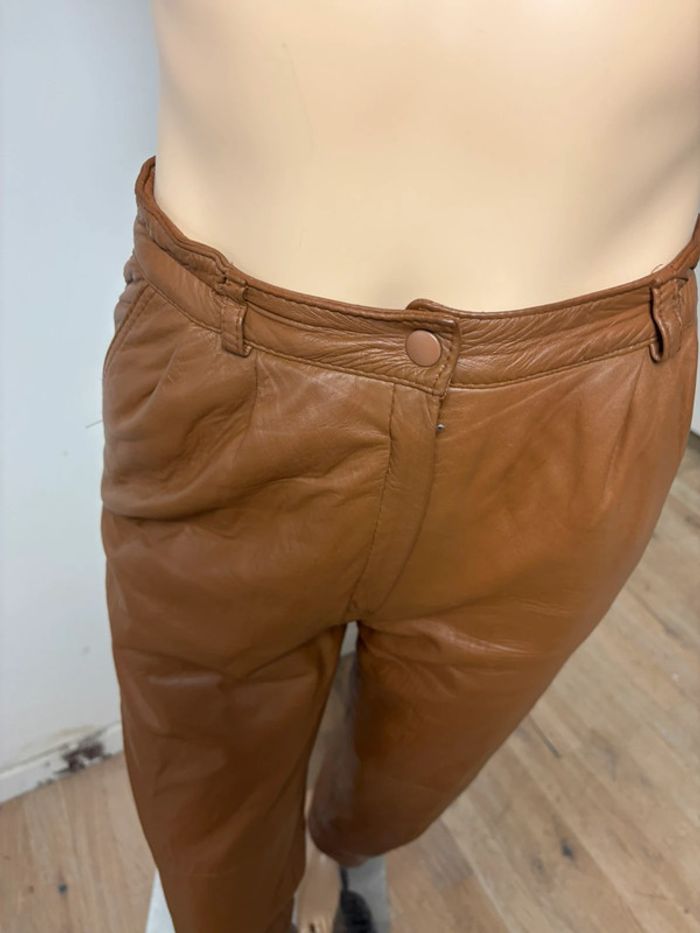 Ensemble veste et pantalon cuir véritable vintage damilou - photo numéro 19
