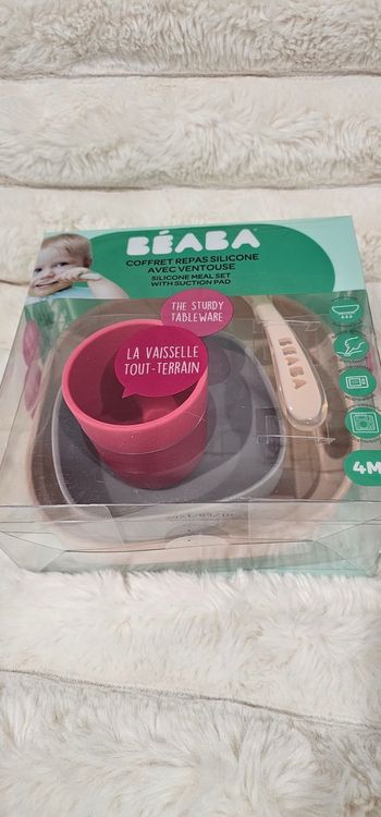 Ensemble de coffret repas en silicone Beaba Neuf