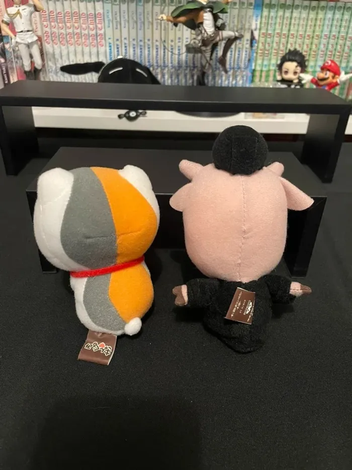 Natsume Yuujinchou - Set de 2 peluches - Nyanko Sensei et Chukyuu A - photo numéro 2