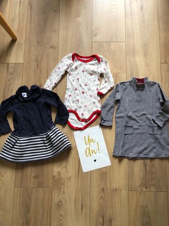 Lot Petit Bateau fille 12mois