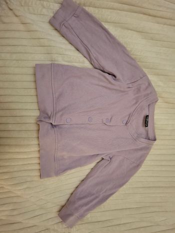Gilet mauve 