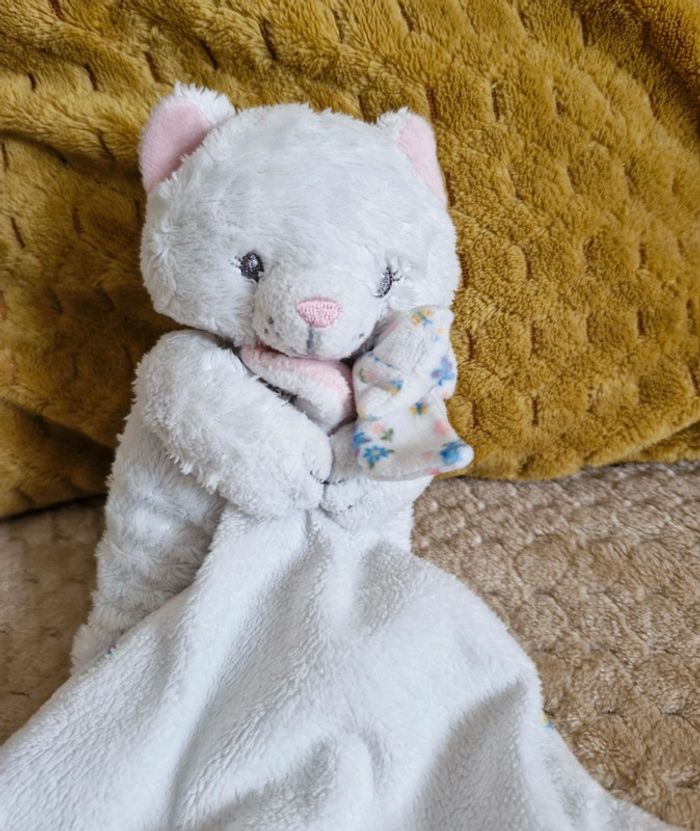 Doudou mouchoir chat - photo numéro 2