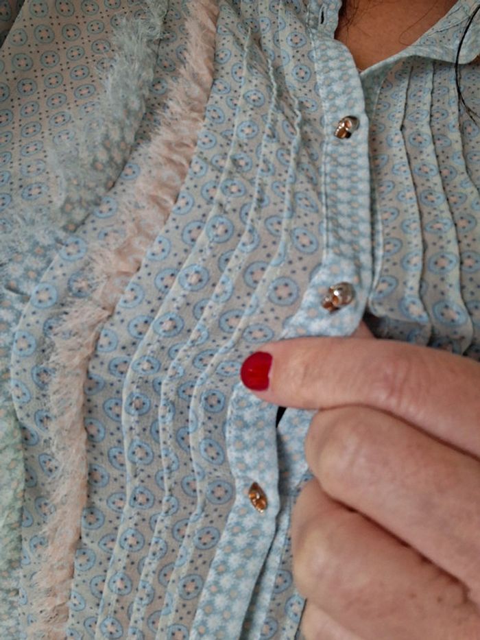 Chemisier Zara taille M bouton tête de mort - photo numéro 2