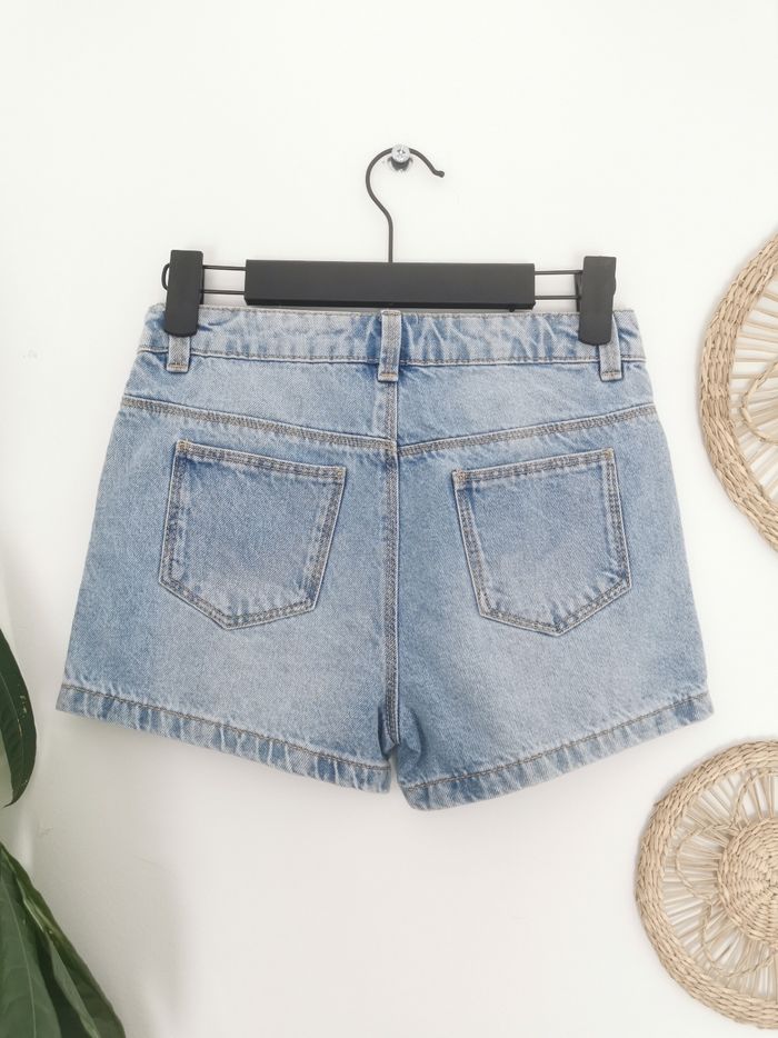 Short en jean délavé à strass Gémo 10 Ans - photo numéro 5
