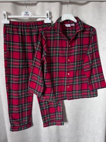 Pyjama écossais tartan flanelle de coton 6-7 ans Zara