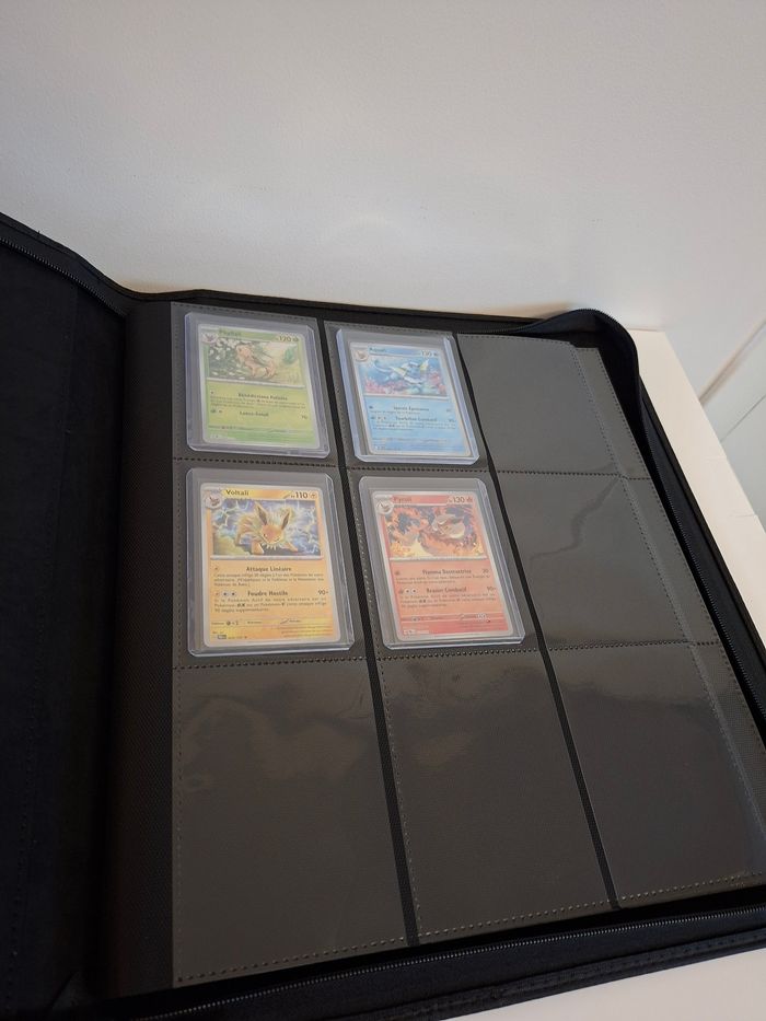 Classeur zip noir de rangement pour 288 cartes sous toploaders Pokémon ⬛️ - photo numéro 5
