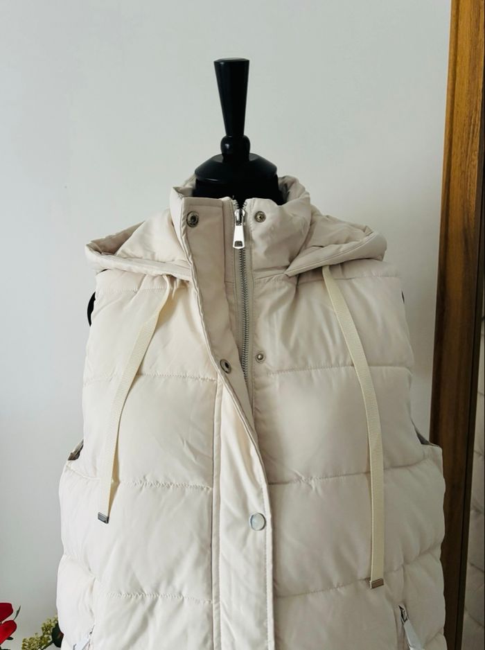 🧥 Doudoune sans manches crème - photo numéro 2